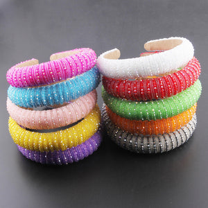 Crystal Headbands Girls Rhinestone Hair Band Hair Hoop Pearl Hair Accessories