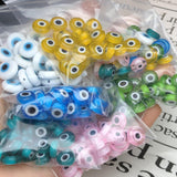 6/8/10mm Evil Eye Lampwork Glass Beads for Jewelry Making