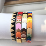 Enamel Tile Tila Bead Stretch Bracelets