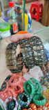 Natural Smoky Quartz Crystal Beads Bracelet Gemstone Bangle for Woman