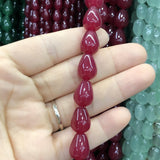 Red Chalcedony Jades Beads Spacer Beads for Jewelry Making