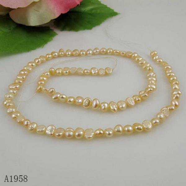 Pink Freshwater Pearl Loose Beads 3-4mm - One String Loose Pearl Jewelry