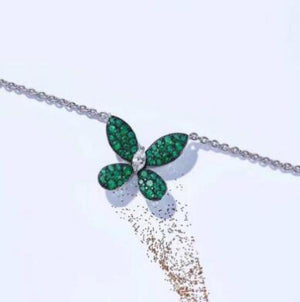 Butterfly Necklace Tricolor Chain Women's Jewelry
