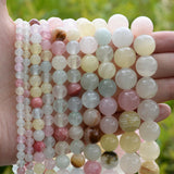 Natural Stone Beads Multicolor Jades Spacer Beads for Jewelry Making