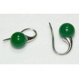 Green Turquoise Earrings Sterling Silver Hook Fine Lady Gift