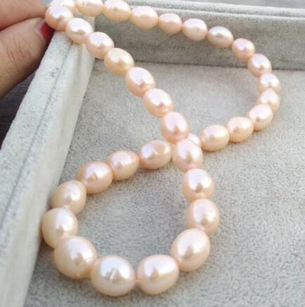 South Sea 10-12mm Pink Pearl Necklace