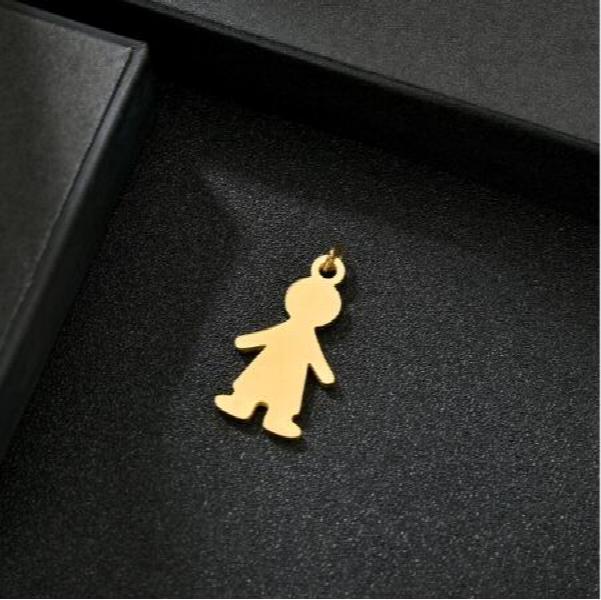Cheer Up Pendant Necklace Stainless Steel Engrave Name Date Kids Family Birthday