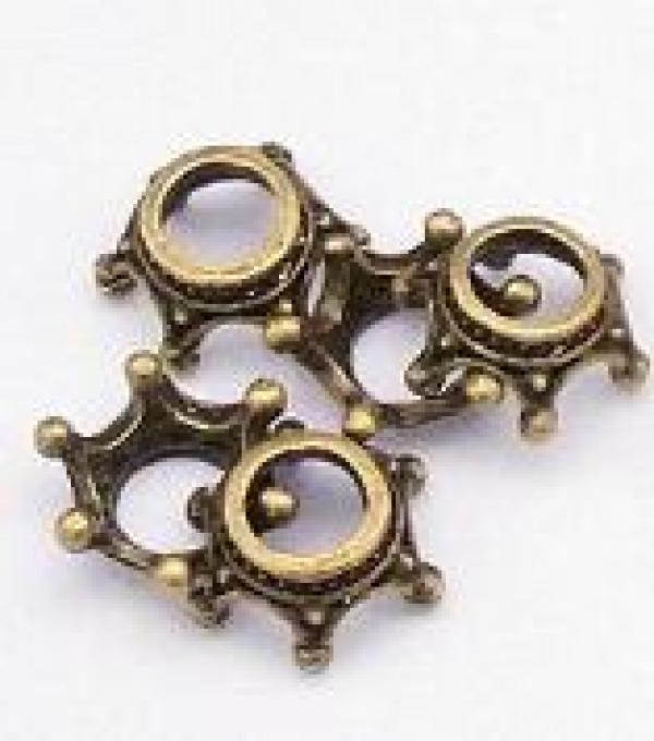 50pcs Crown Charms for Jewelry Making European Style Bracelet Necklace DIY