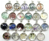 Natural Stone Quartz Crystal Turquoises Gravel Stone Pendant