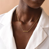 Personalized Name Necklace - Stainless Steel Plated - Birthday Gift