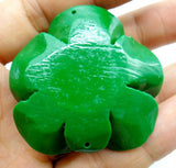 Natural Organic Cinnabar Quartz Flower Charm Pendant for Jewelry Making