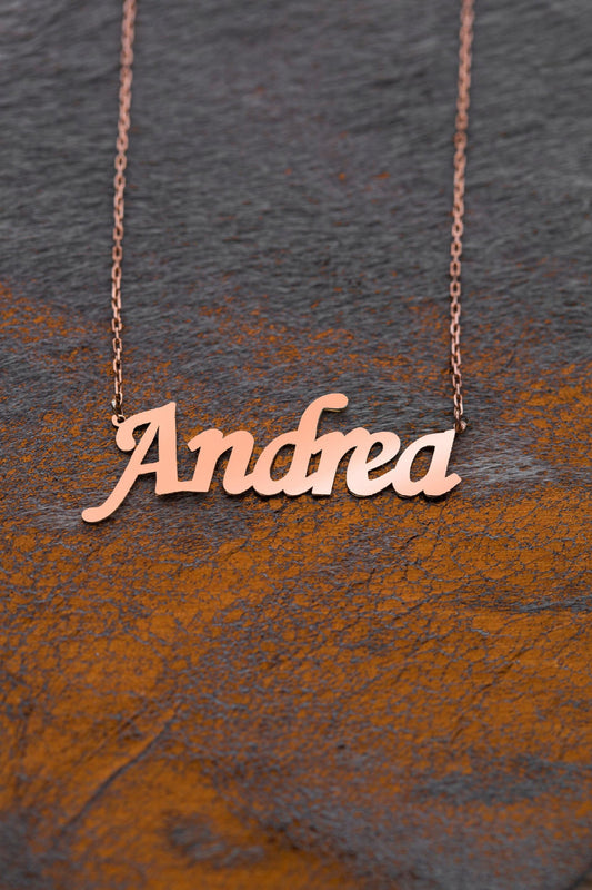 Personalized Side Name Necklace, Stainless Steel Gift