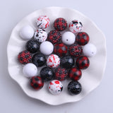 20mm Mixed Colorful Large Acrylic Beads 50pcs Lot Kids Chunky Necklace Jewelry