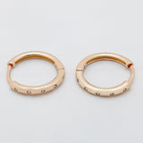 Small Hoop Earrings 585 Rose Natural Zircon Hot Party Gift Jewelry