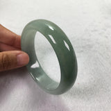 54-62mm Natural Myanmar Jade A-Class Dark Bracelet for Mom or Girlfriend