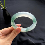 Zheru Jewelry Natural Myanmar Jade 54-64mm Ice Light Bracelet