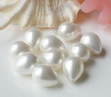 9X15MM Sea Shell Pearl Tear Drop Loose Bead DIY Jewelry Making