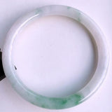 Zheru Jewelry Natural Burmese Jadeite 54mm-64mm Light Bracelet