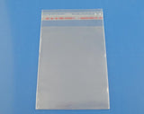 200PCs Self-Seal Bags Transparent Rectangle Storage Beads Jewelry Gifts x7cm
