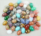 Natural Stone Oval aventurine Pendant for diy Jewelry making