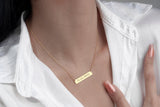 Custom Roman Numeral Necklace - Personalized Date Bar Necklace