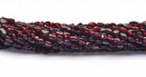 Natural Garnet Beads 6x7mm Fiery Red 15 Inch Strand GA55