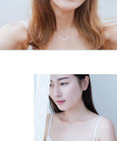 Freshwater Pearl Pendant Necklace 925 Sterling Silver Chain for Women