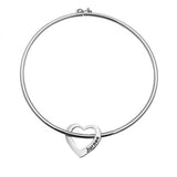 Personalised Heart Charm Bracelet with Engraved Names - Mom Gift