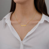 Capital Name Necklace,Personalized Name Necklace Stainless Steel Name Necklace