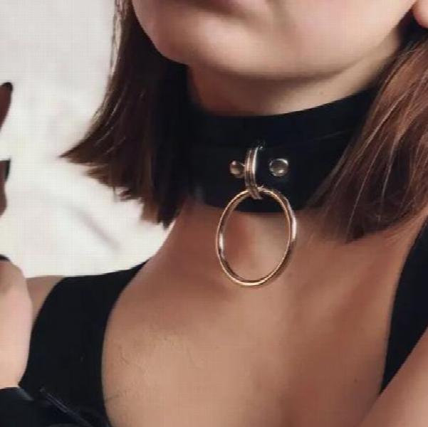 Punk Bondage Leather Harness Pearl Bracelet