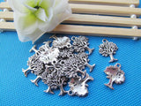 100pcs Filigree Tree of Life Pendant Charm, DIY Jewelry Making