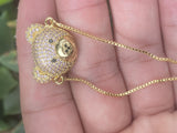 Micro Pave CZ Teddy Bear Charm Bracelet for Women