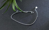 2mm 925 Sterling Silver Beads Chain Bracelet C-S1946