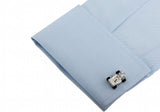 iGame Men Gift Racing Cufflinks Silver Copper Material Novelty Racing Car