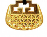 European Hollowed Flower Lock 24KT Pendant Charm
