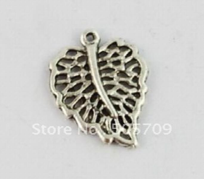 Tibetan Silver Filigree Leaf Charms - Set of 120