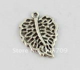 Tibetan Silver Filigree Leaf Charms - Set of 120
