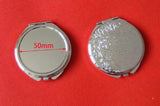 10pcs DIY Portable Metal Compact Mirror Silver - Free Shipping