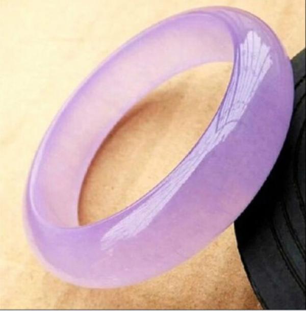 NATURE Violet JADE Nephrite Bangle BRACELET
