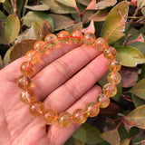 Fengbaowu Rainbow Citrine Bracelet Crystal Healing Stone Jewelry