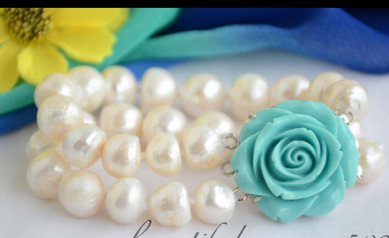 Baroque Freshwater Pearl Bracelet 8 inch