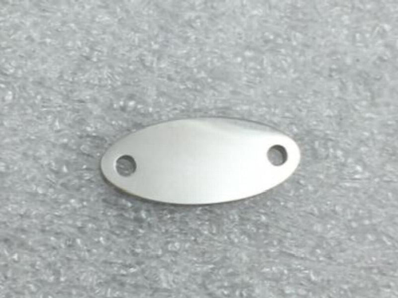 50 Custom Logo Engraved Clothing Labels in Various Sizes