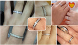 Tibetan Silver Frosted Finger Rings for Women Men Wedding Jewelry