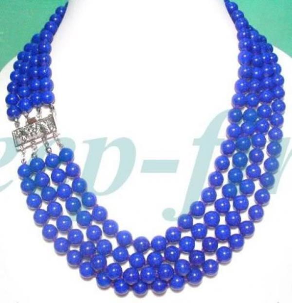 4 Strand Beaded Necklace Bright Jewelry