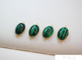 6pcs Oval Pendant Natural Synthetic DIY Accessories Earrings