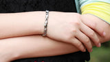 Heart Shaped Titanium Magnetic Bracelet Stainless Steel