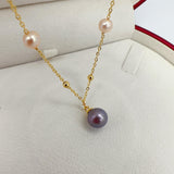 Arrival Babysbreath Pearl Pendant Necklace 18K Plated Jewelry