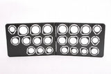 GemTrue Plastic Ring Measuring Tool 23pcs Folding Ring Size Measure DK73009-P