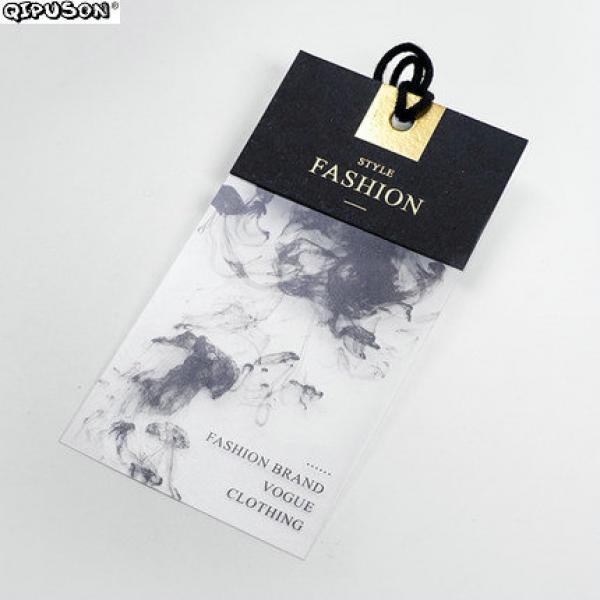 PK026 Shape Tag Hang Tag Printing Foil Hang Tag Kids Labels Clothes