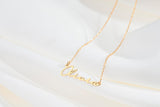 Name Necklace-Stainless Steel Personalized Minimalist Name Necklace